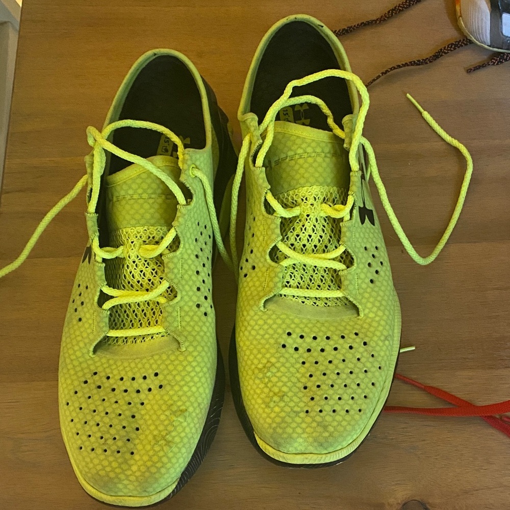 Under Armour Neon Yellow Athletic Shoes